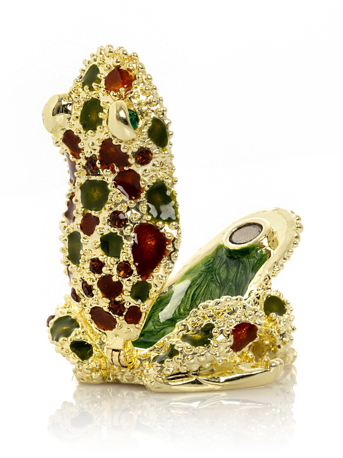 Area Golden Frog with Rare Gemstones