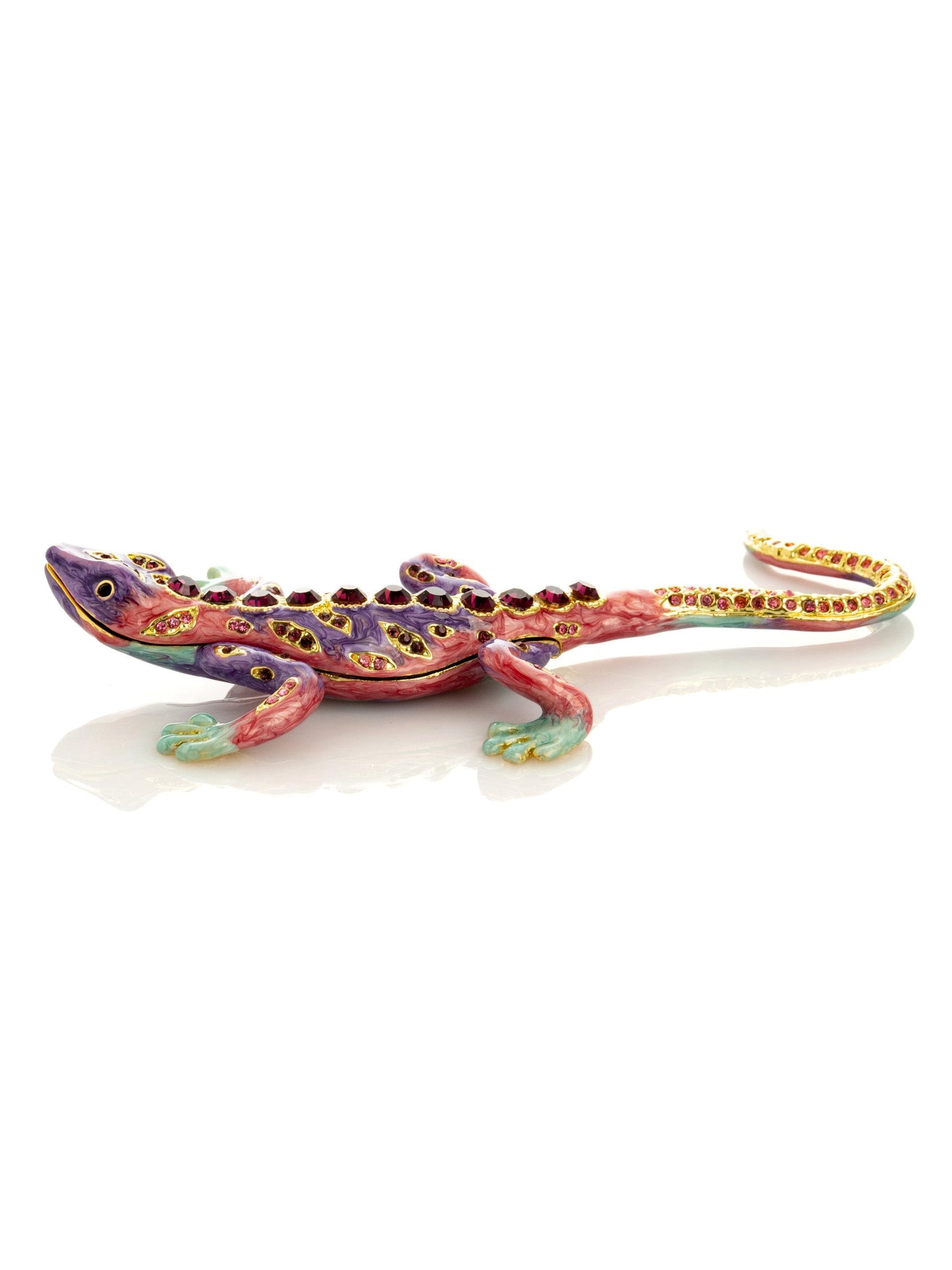 Area Purple Lizard Jewelry Trinket Box