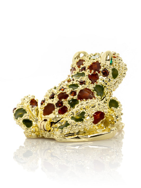 Area Golden Frog with Rare Gemstones