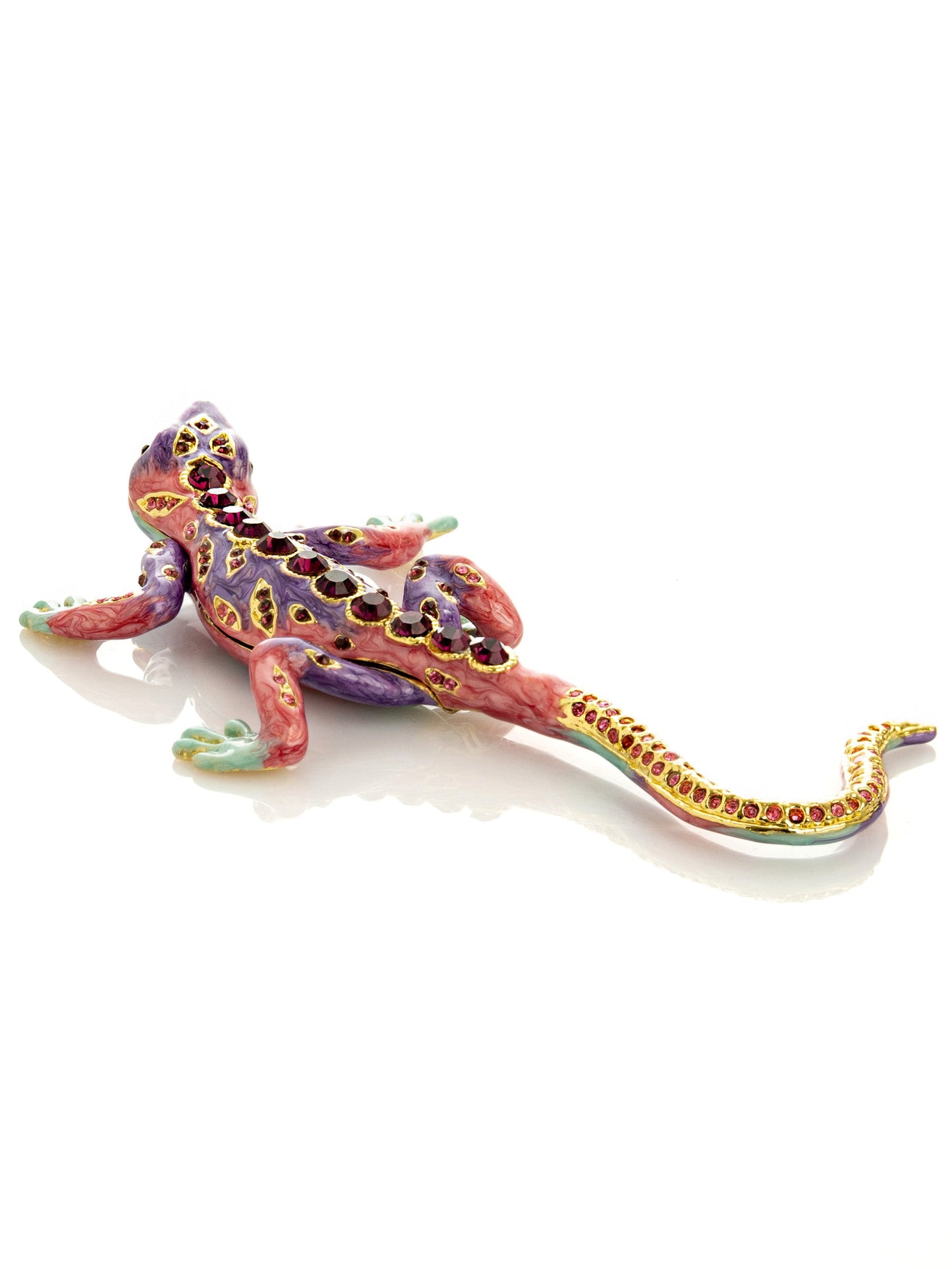 Area Purple Lizard Jewelry Trinket Box